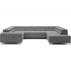 Rohová sedací souprava ve tvaru U LOUIS, Monolith 85 Pravá