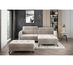 Rohová sedací souprava LORELLE + Taburet Paros 02 110x200 Pravý 1