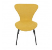 Jídelní židle, žlutá, látka, CT-S8010 YEL2
