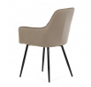 Jídelní židle, béžová, sametová látka, DCH-215 CAP4
