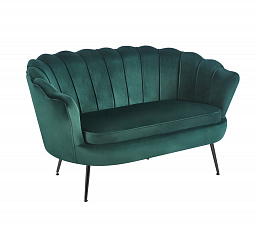 Sofa SF1-FXJG sametová zelená , nohy černé