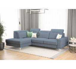 Rohová sedací souprava MALIBU MINI 180X250 - modrá , levá