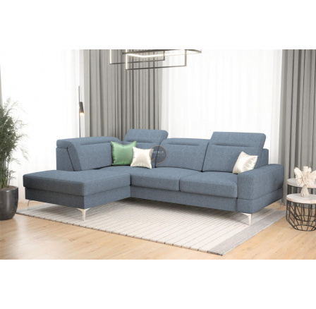 Rohová sedací souprava MALIBU MINI 180X250 - modrá , levá