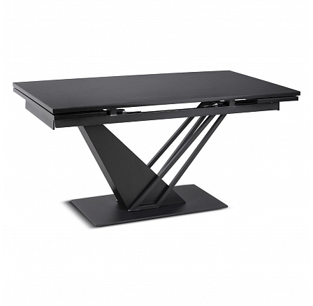 Stůl REX Rozkládací 160-220 cm MDF Černý