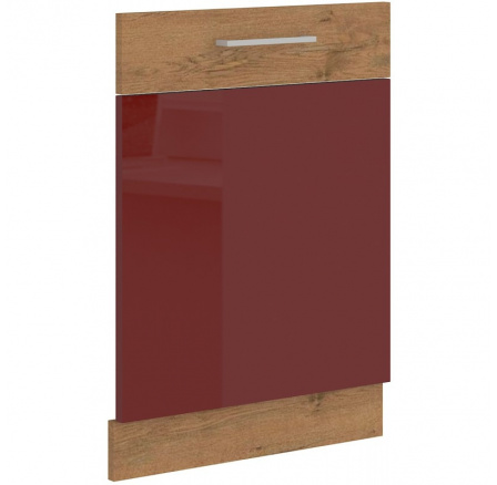 Panel na myčku Vega ZM 713x596 dub lancelot/bordo lesk Panel na myčku Vega ZM 713x596 dub lancelot/bordo lesk