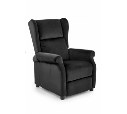 Polohovací křeslo AGUSTIN 2, Černá