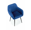 Jídelní židle K429, Modrá/Černá