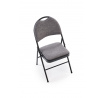 Skládací židle K566, černá / popelavá