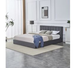 Postel s úložným prostorem KATARINA, Šedá