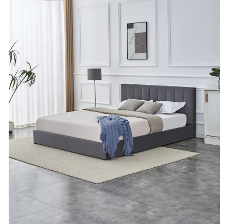 Postel s úložným prostorem KATARINA, Šedá