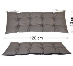 Podsedák 120x40 šedý melír