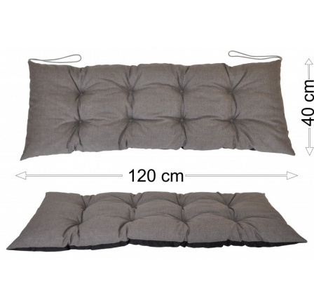 Podsedák 120x40 šedý melír