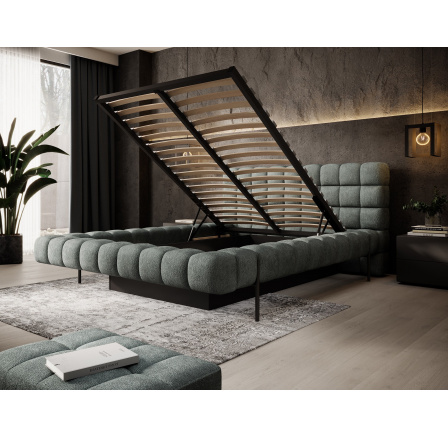 Postel Magentta + kovový rám / plynový zvedák / úložný box na lůžkoviny 160x200 Touch 100 1