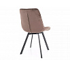 Jídelní otočná židle MONTI VELVET, Cappuccino Bluvel 38/Černá