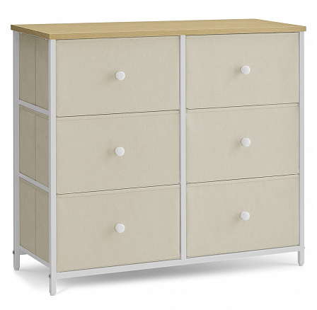 Komoda 80x30x71cm, kov, béžová, AUK-E1033 WT Komoda 80x30x71cm, kov, béžová, AUK-E1033 WT