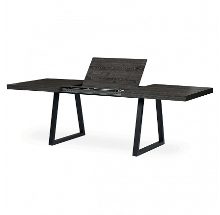 Jídelní stůl rozkládací 160-240x90 cm, lamino, šedý dub, HT-R5624 GREY Jídelní stůl rozkládací 160-240x90 cm, lamino, šedý dub, HT-R5624 GREY