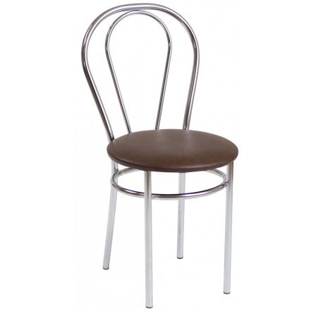 Židle tmavě hnědá Tulipán