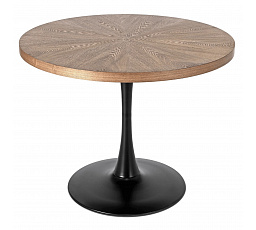 Stůl LINO 100 cm Ořech/Černý