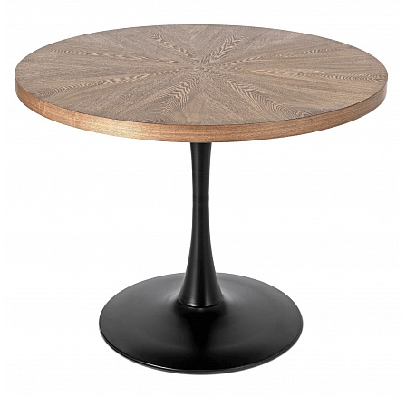 Stůl LINO 100 cm Ořech/Černý