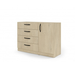 Komoda BRAGA BRK2 s kovovými madly dub cremona