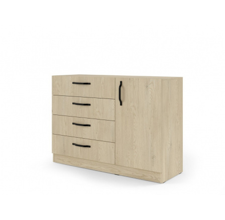 Komoda BRAGA BRK2 s kovovými madly dub cremona