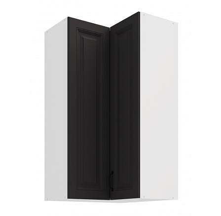 Horní rohová skříňka STELLO - 60x60 GN-108 2F (90°), Bílá/Grafit Horní rohová skříňka STELLO - 60x60 GN-108 2F (90°), Bílá/Grafit