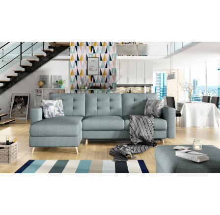 Rohová sedací souprava universální - ASGARD L, Cover 70/Botanical 80