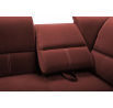 Rohová sedací souprava L Nadia Velva 10 - vínová