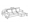 Rohová sedací souprava Maiden UNI Kronos 1