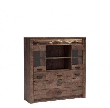 Vitrína INDIANAPOLIS I22 Jasan tmavý Vitrína INDIANAPOLIS I22 Jasan tmavý