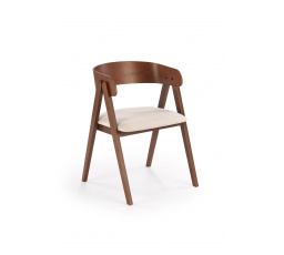 Jídelní židle K562, Světle béžová/Ořech