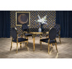 Jídelní stůl REGINALD 2, Černá/Zlatá