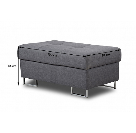 Pufa Annabelle / nohy černé