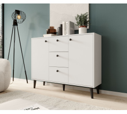 Komoda BESA Bílá+Černá