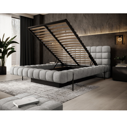 Postel Magentta + kovový rám / plynový zvedák / úložný box na lůžkoviny 140x200 Touch 03 1