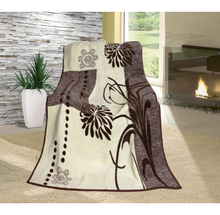 Deka Karmela jednolůžko 150x200cm zahradní květy Deka Karmela jednolůžko 150x200cm zahradní květy