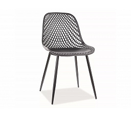 Jídelní židle CORRAL A, černá/černá