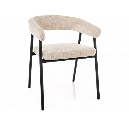 ŽIDLE KATANA RÁM ČERNÝ / BÉŽOVÉ ČALOUNĚNÍ.257