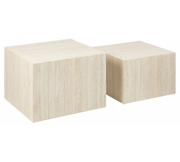 Sada 2 konferenčních stolků Dice béžové