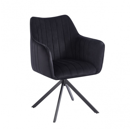 Židle velvet černá K10-FX