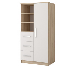 Regál OMEGA III - 05, Dub Sonoma/Bílá