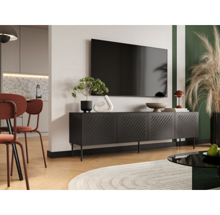 Tv komoda SIENA 200, černá