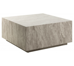 Konferenční stolek Dice 90x90cm šedý mramor