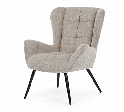 Křeslo ušák, hnědá, látka, AK-H9206 COF2