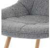 Jídelní židle, šedá, látka, CT-394 GREY2