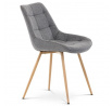 Jídelní židle, šedá, látka, CT-394 GREY2