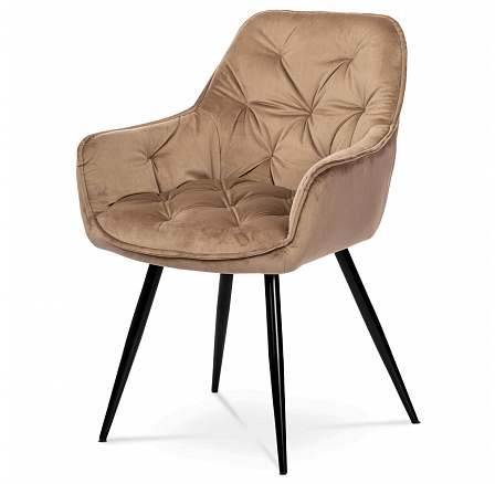 Jídelní židle, hnědá, sametová látka, DCH-421 CAP4 Jídelní židle, hnědá, sametová látka, DCH-421 CAP4