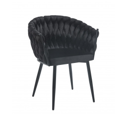 Židle velvet černá K7-FX