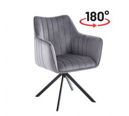 Židle velvet šedá K10-FX