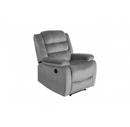 Elektricky polohovatelné relaxační křeslo velvet šedé FR7-FXJG